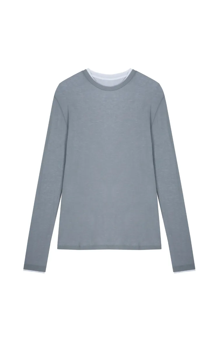 T-shirt /JNBY Layered Long Sleeve T-Shirt