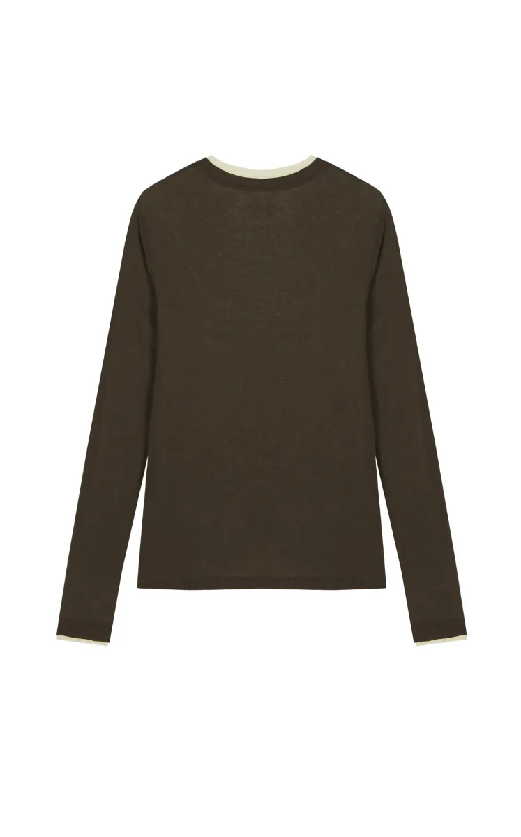 T-shirt /JNBY Layered Long Sleeve T-Shirt