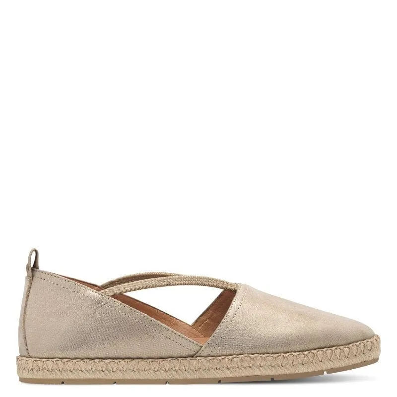 Tamaris Womens Beige Slip-on Shoes 1-24620-44