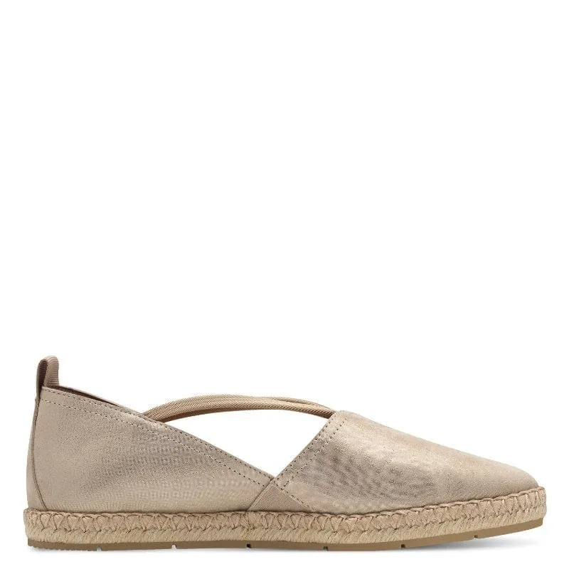 Tamaris Womens Beige Slip-on Shoes 1-24620-44