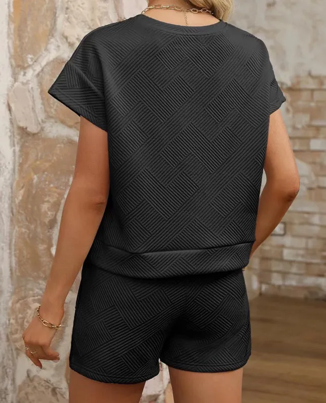 Textured 2pc Shorts Set