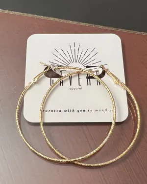Textured Hoop Earrings