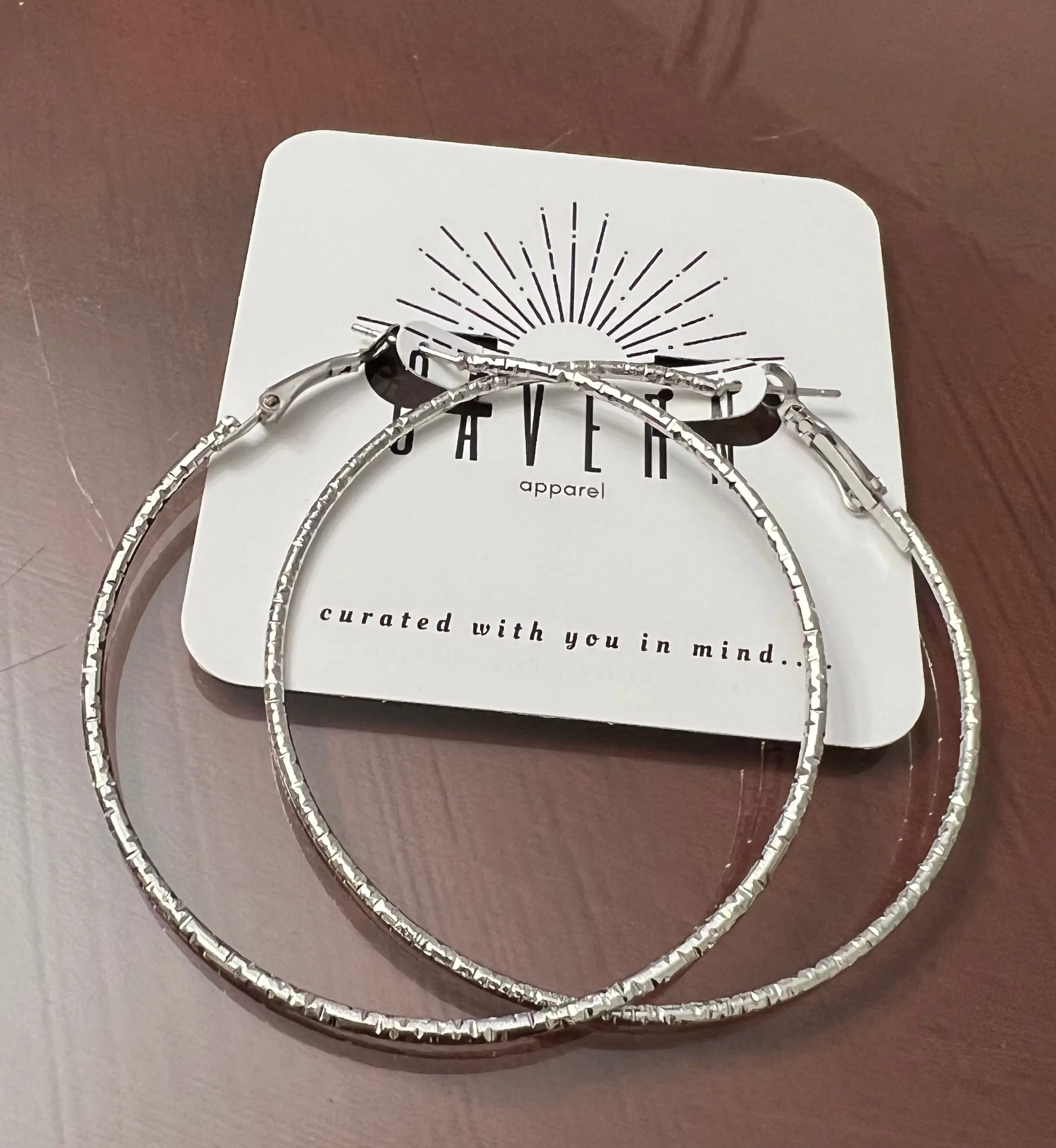 Textured Hoop Earrings
