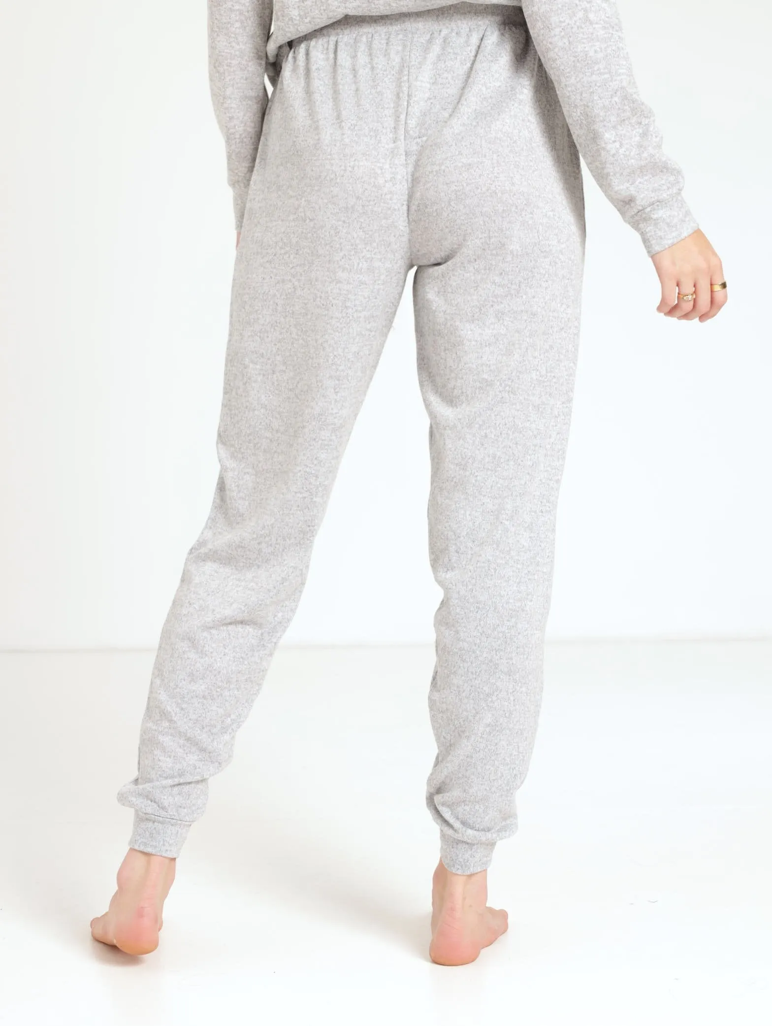 Textured Jogger - Grey Melange
