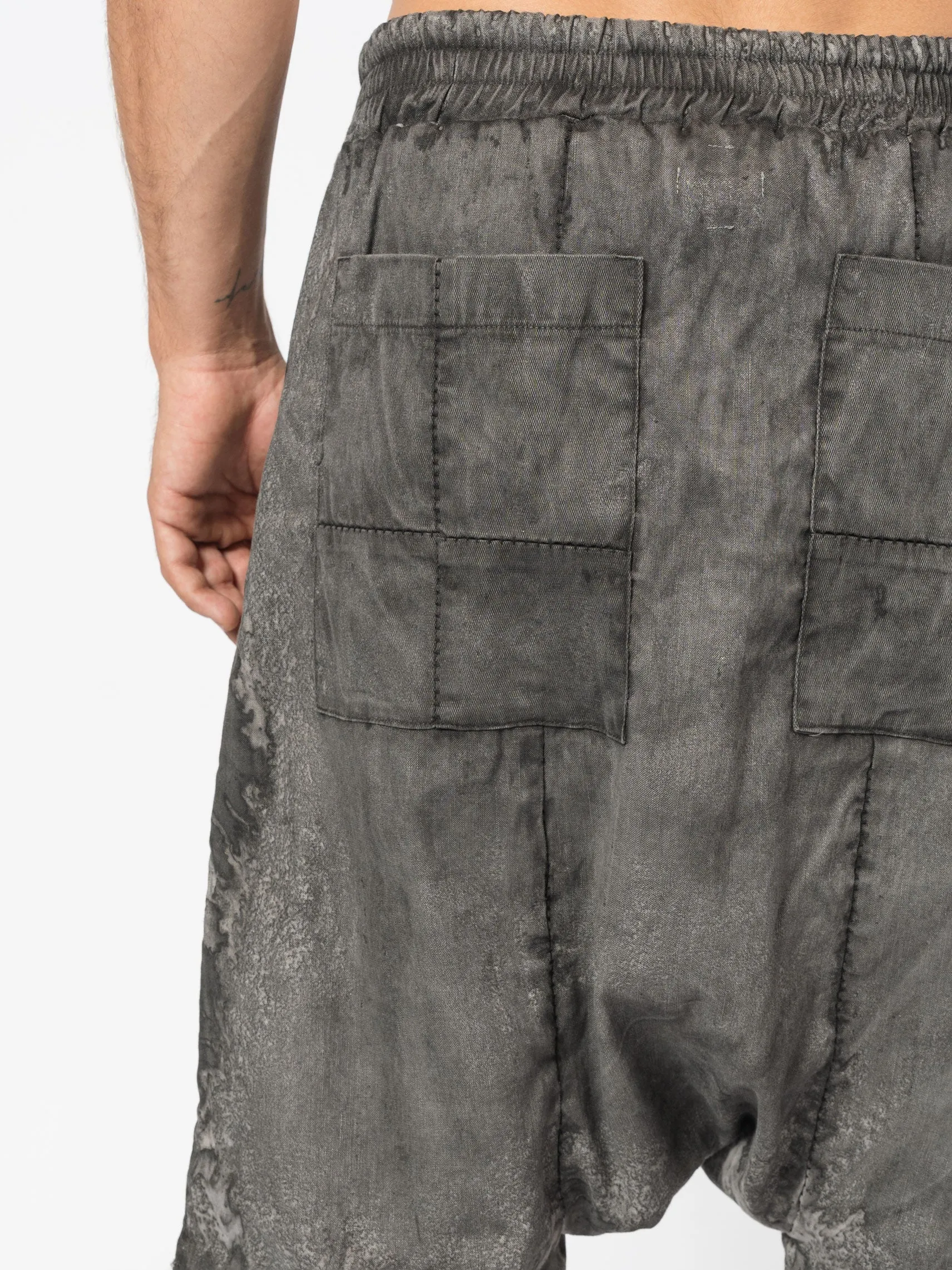 Textured Linen Blend Shorts