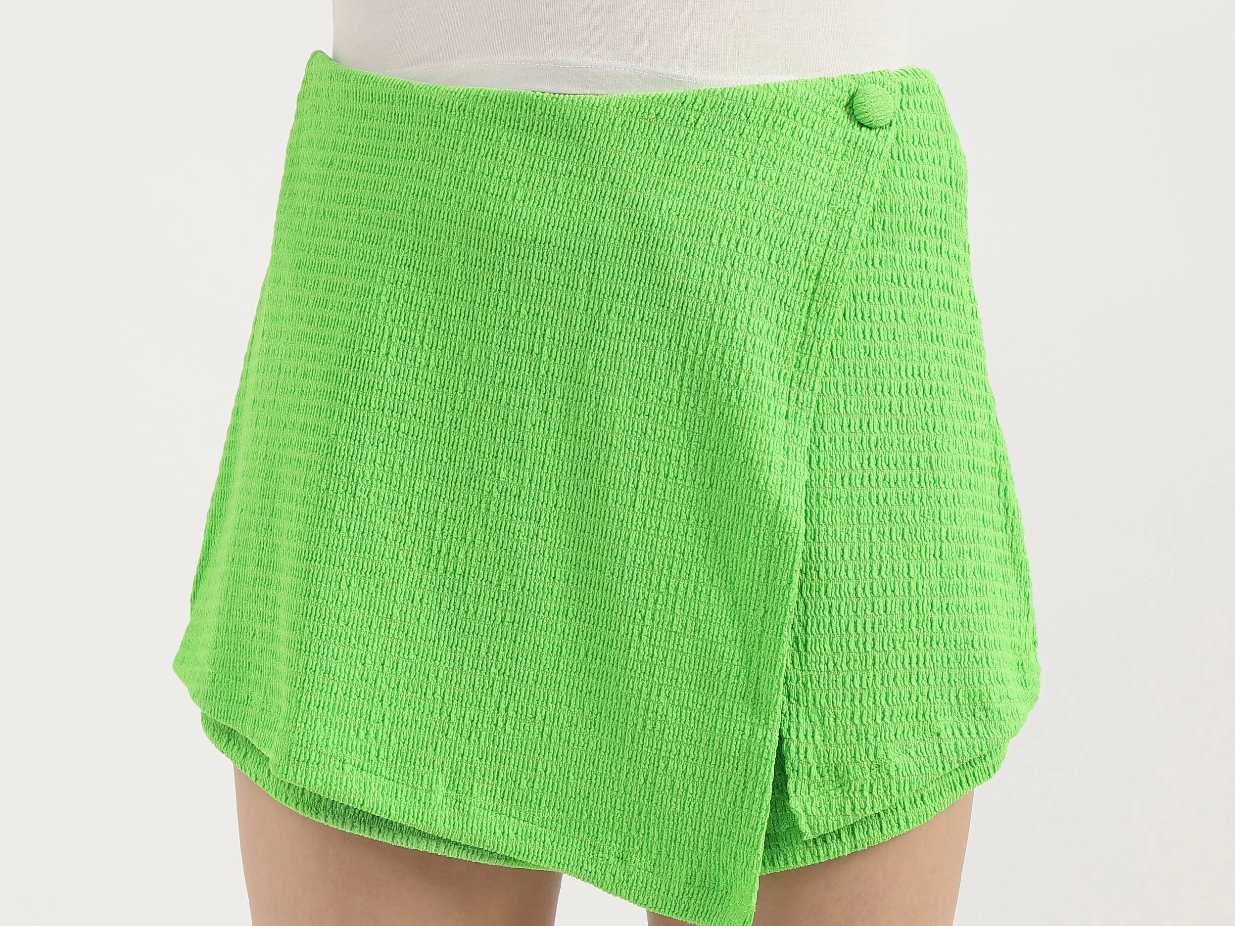Textured Regular Fit Shorts