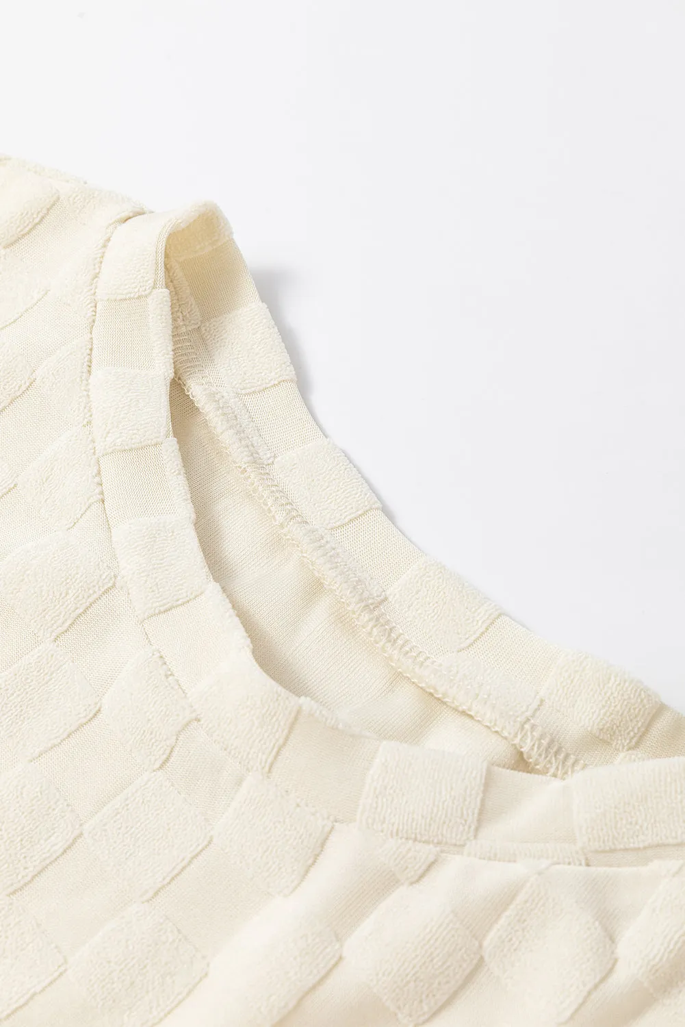 Textured Thumbhole Sleeve Top