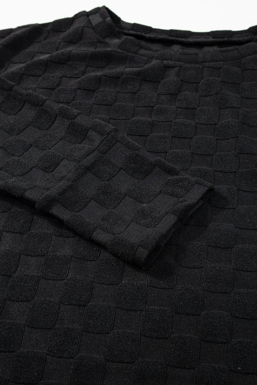 Textured Thumbhole Sleeve Top