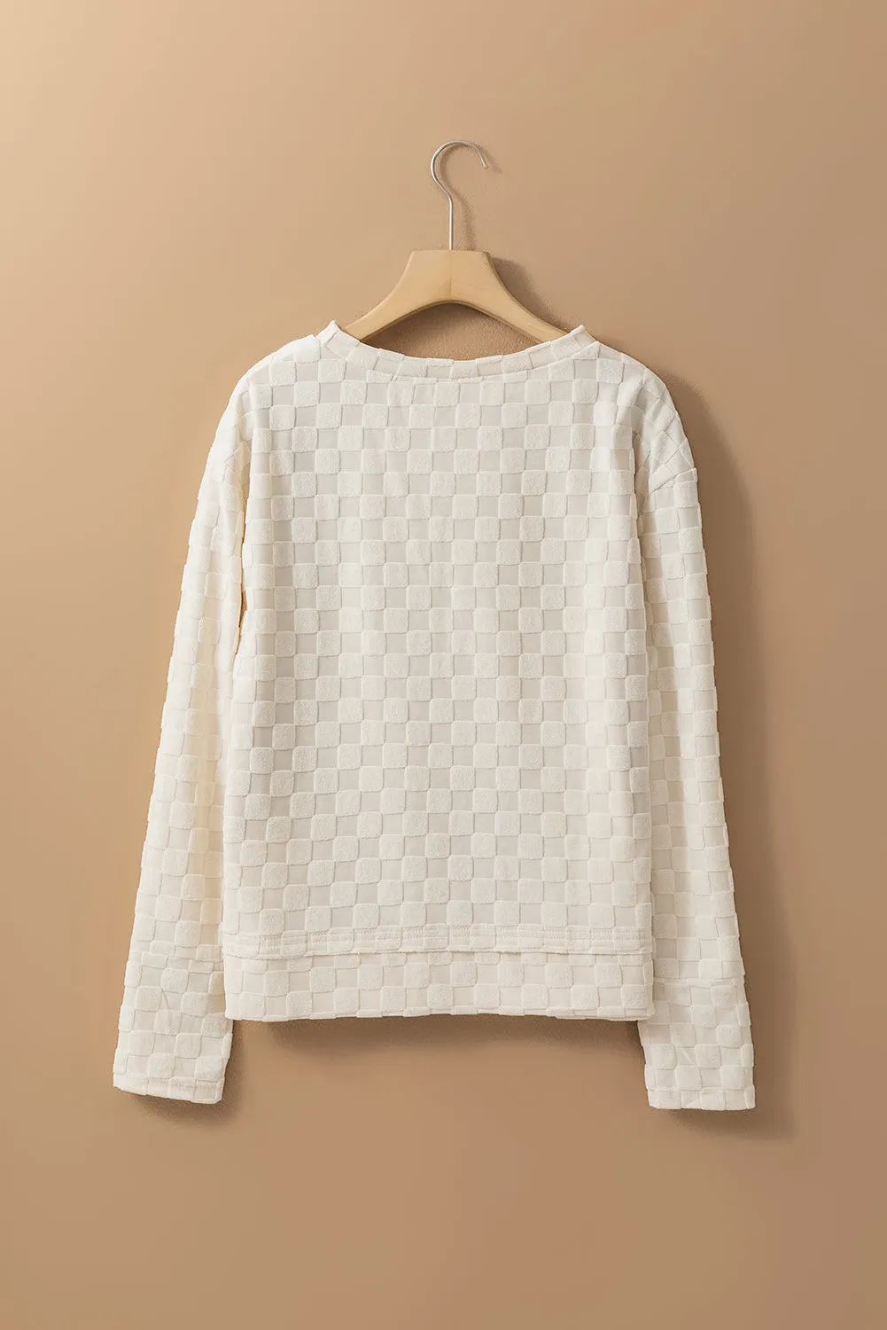 Textured Thumbhole Sleeve Top