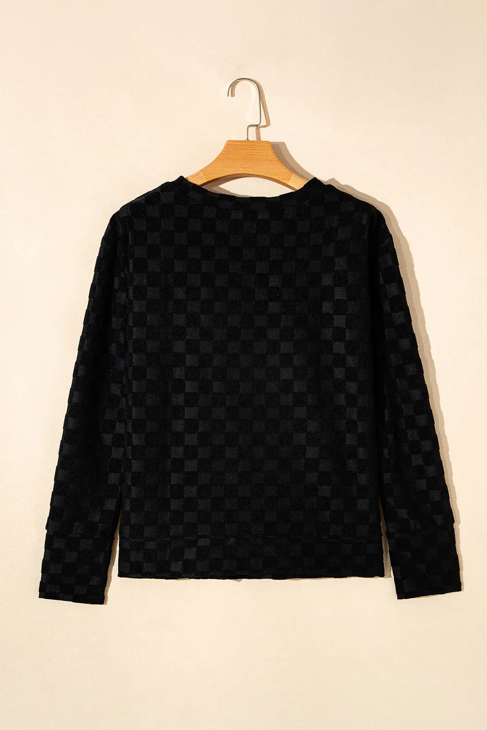 Textured Thumbhole Sleeve Top