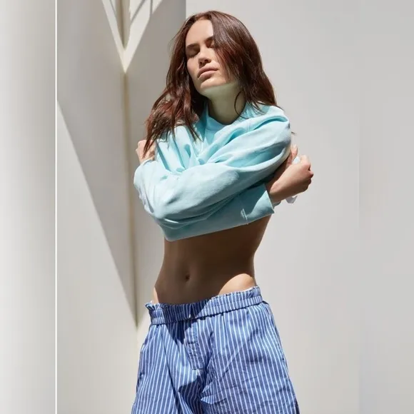 Thakoon light blue crewneck sweatshirt