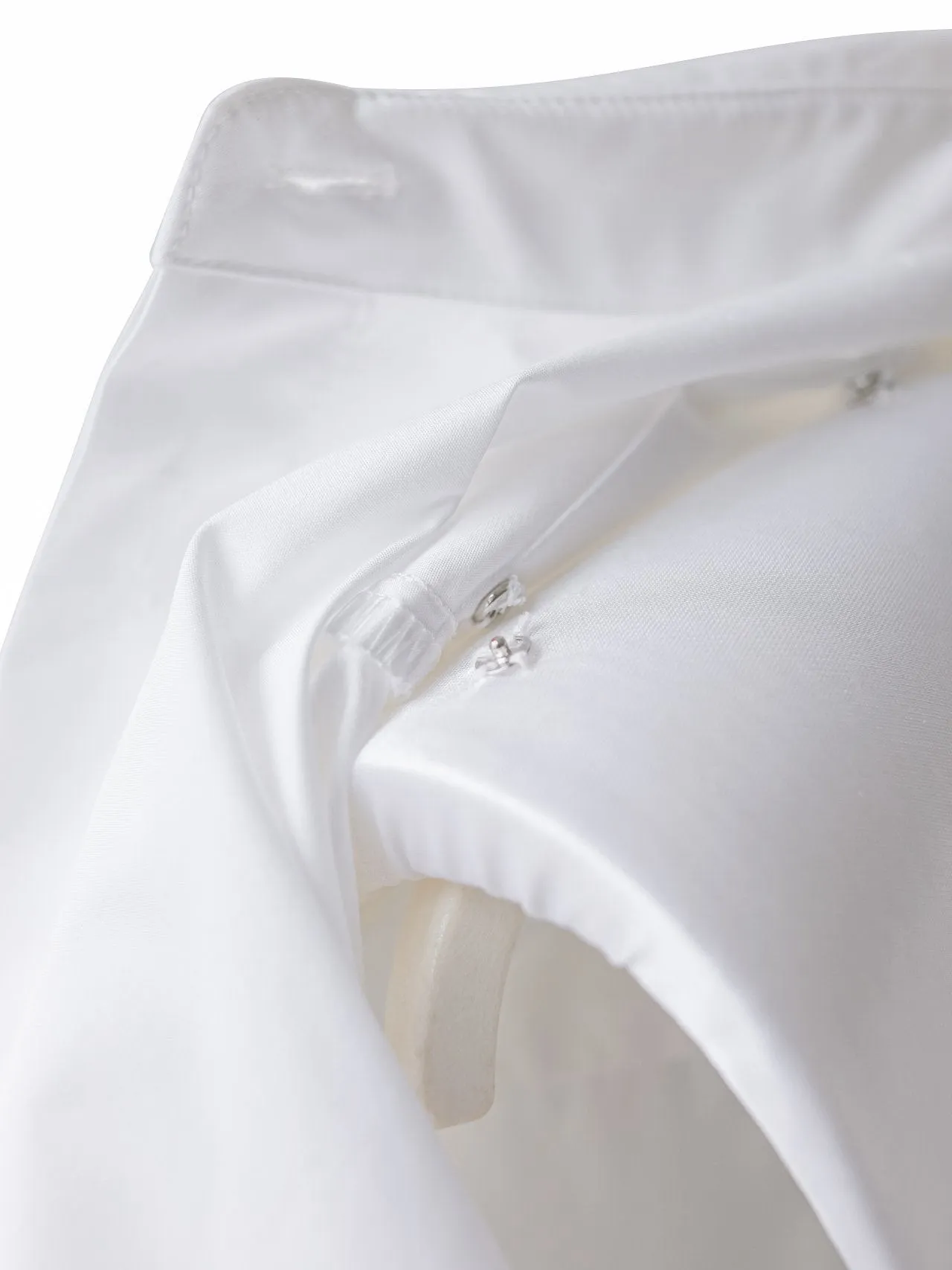 The Lux Shoulder Pad Cropped Shirt
