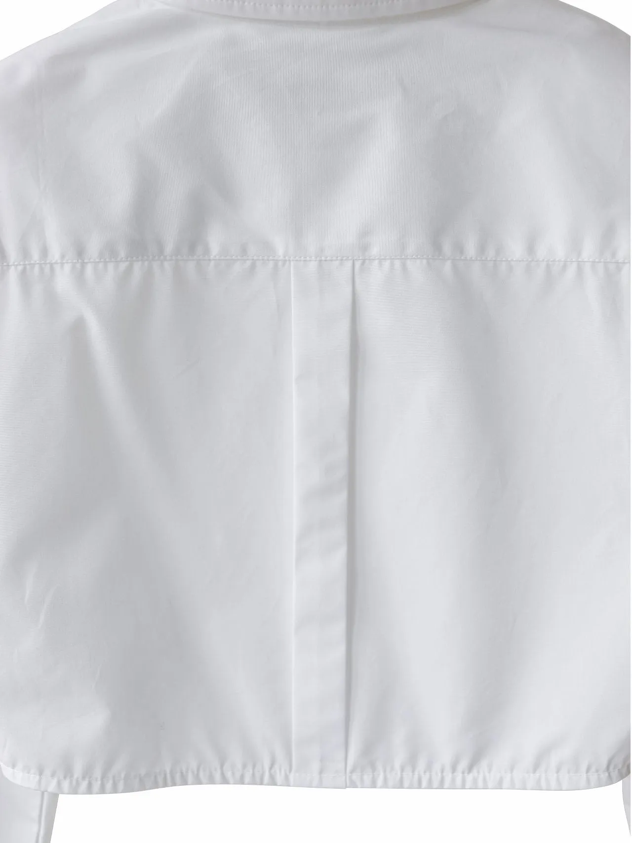 The Lux Shoulder Pad Cropped Shirt