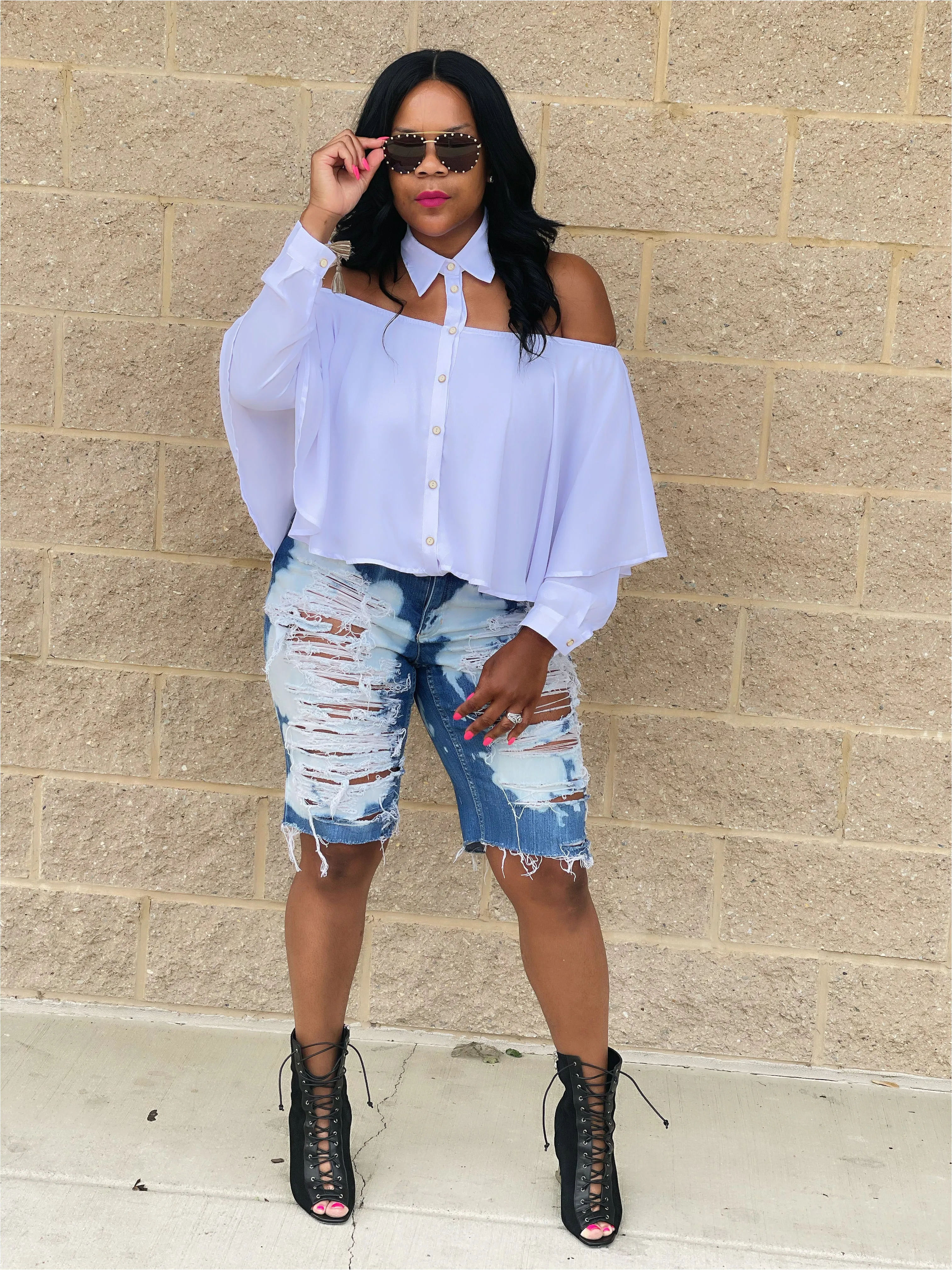The Official White Collar Boss Blouse