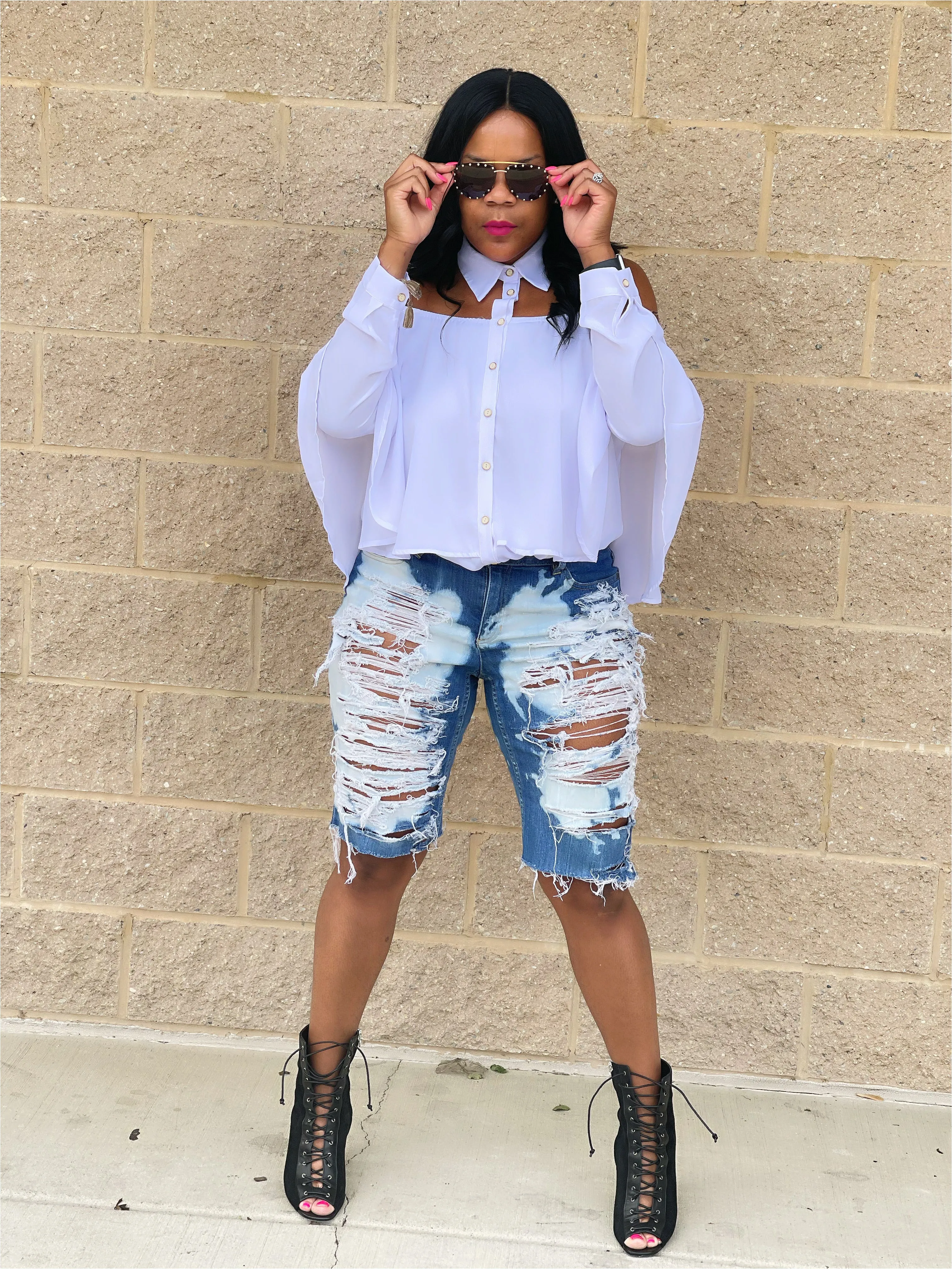 The Official White Collar Boss Blouse