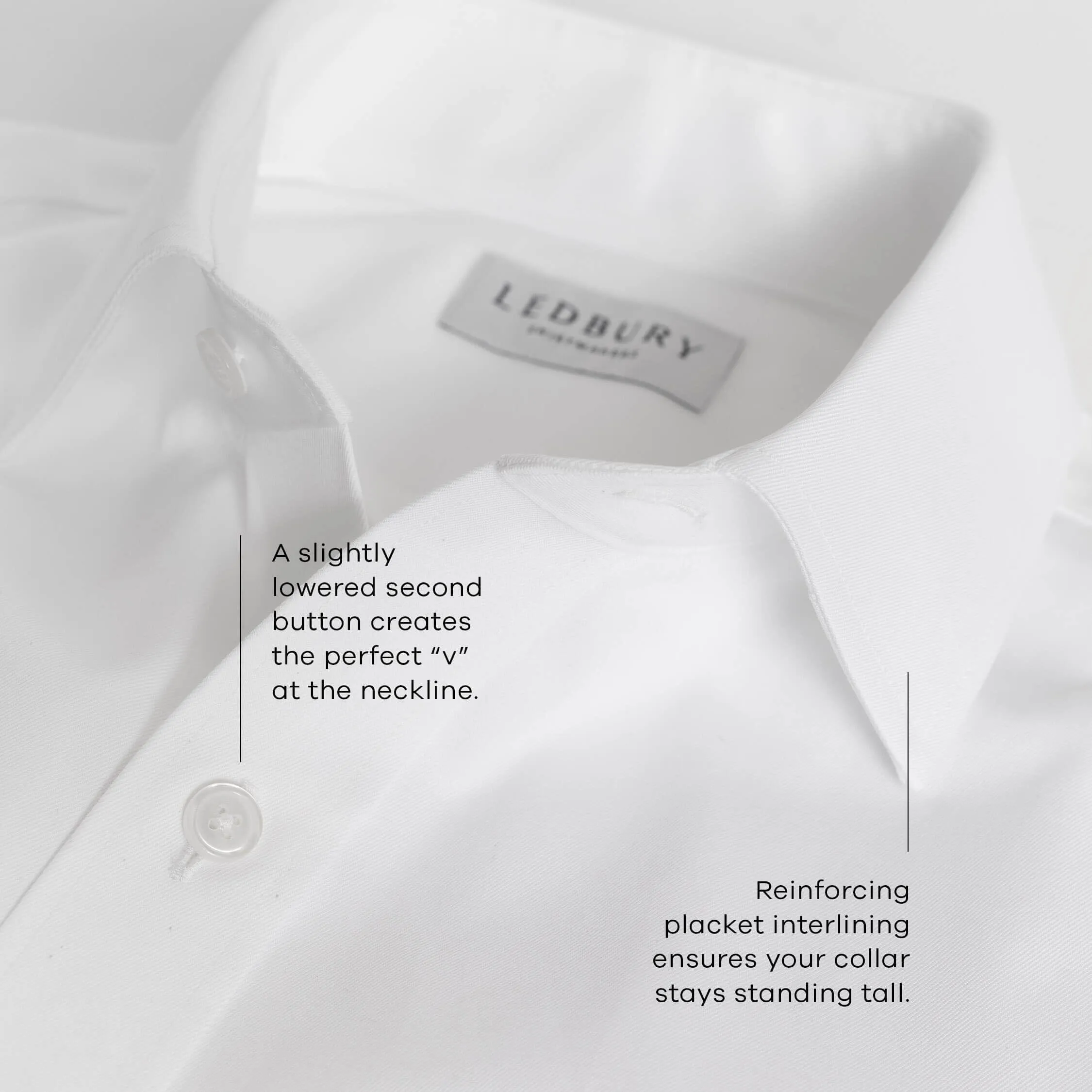 The White Canon Performance Twill Custom Shirt
