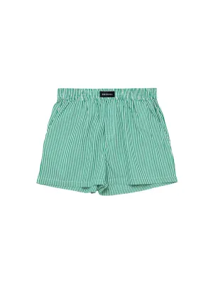 Three-Pocket Boxers Green Stripe