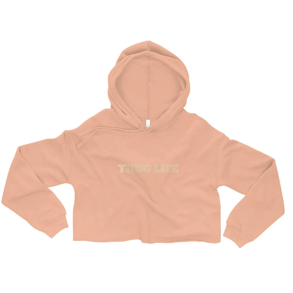 (T)hug Life Cropped Hoodie (Peach)