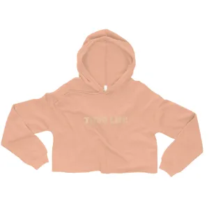 (T)hug Life Cropped Hoodie (Peach)