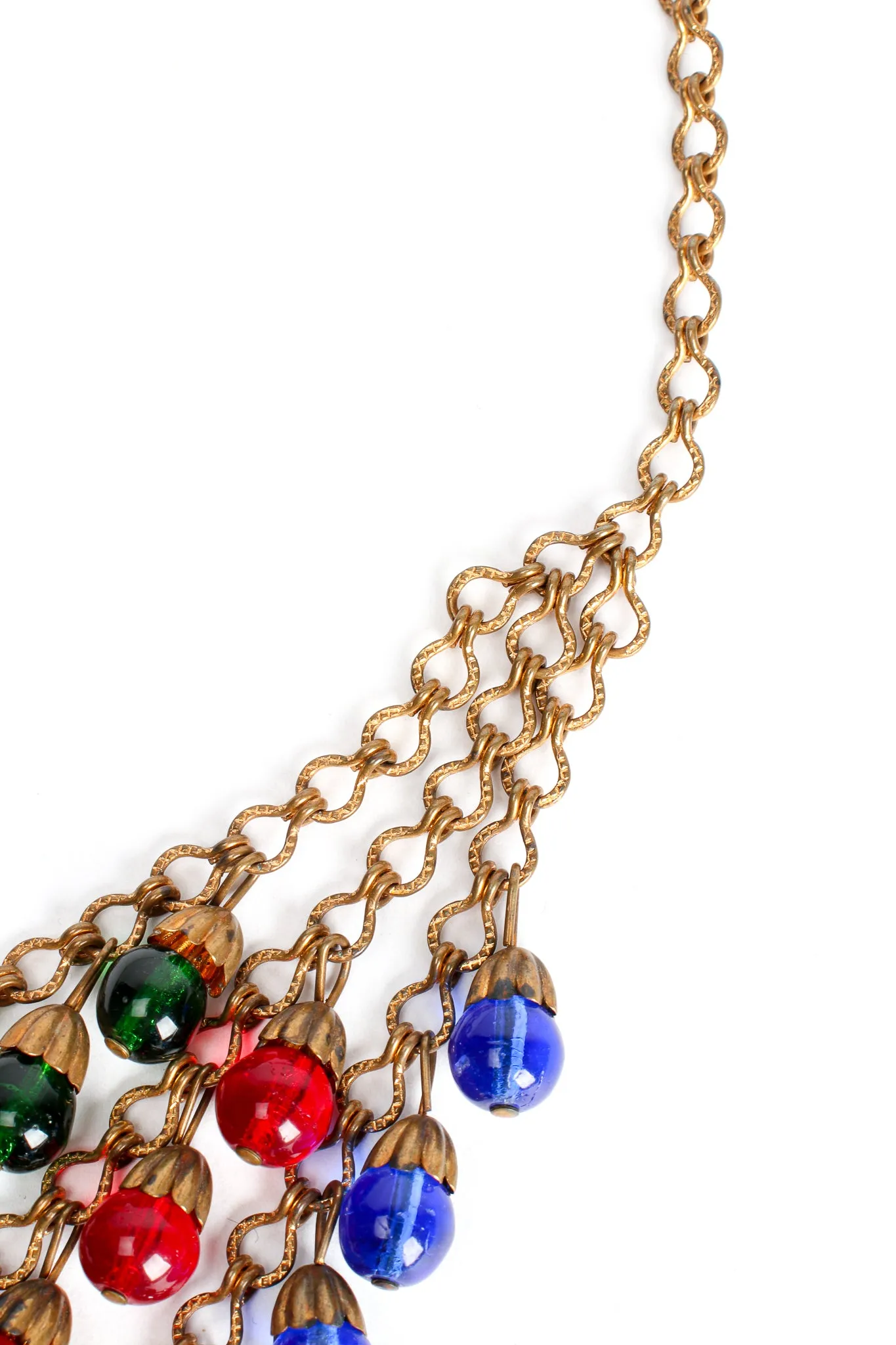 Tiered Glass Bead Necklace