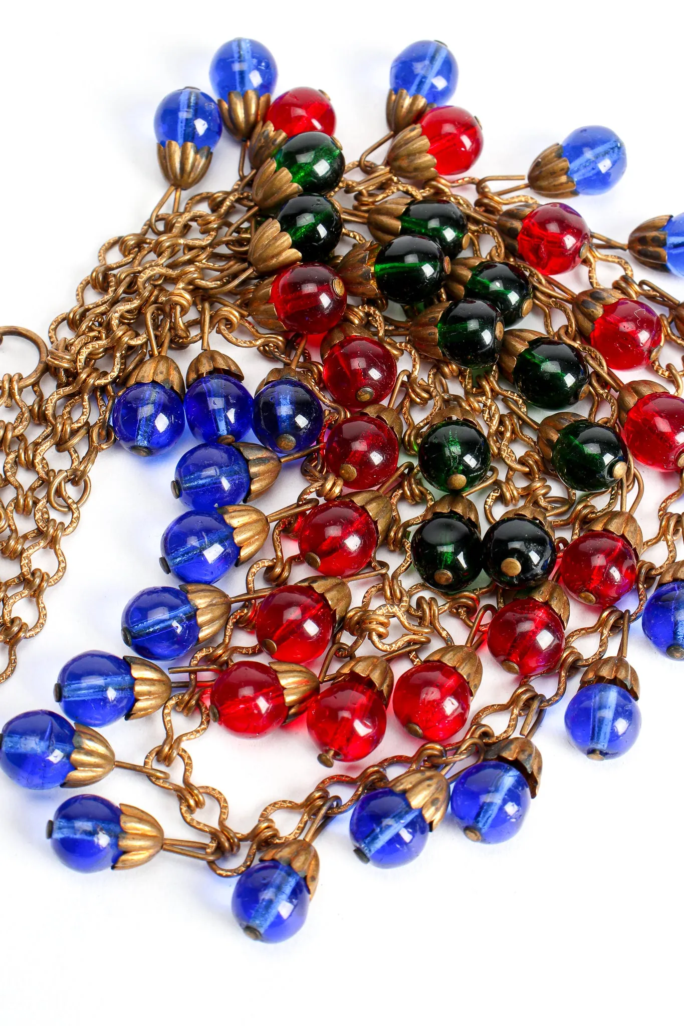 Tiered Glass Bead Necklace