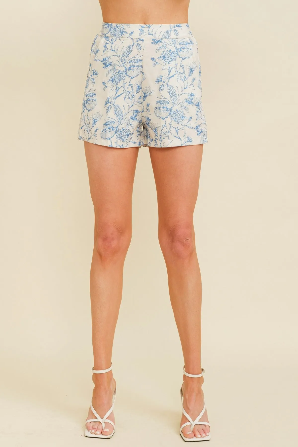 Toile Blooms Shorts