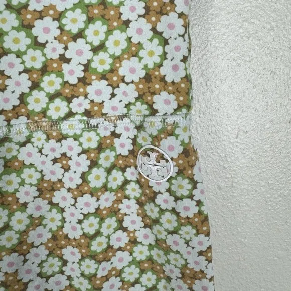 Tory Burch Tory Sport High Rise Weightless Bike Shorts Retro Floral Size XS