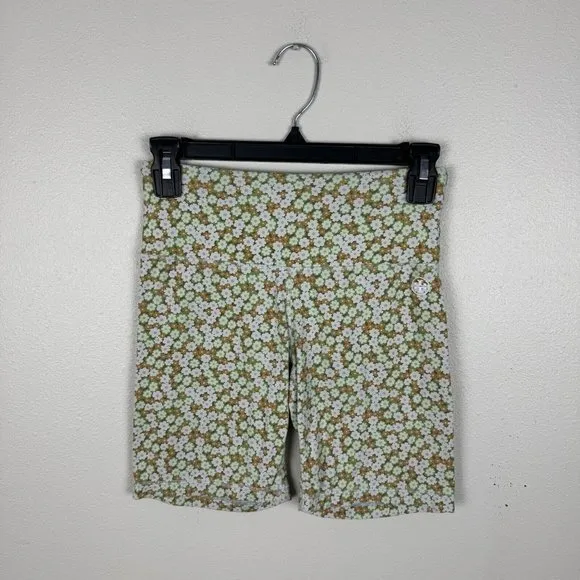 Tory Burch Tory Sport High Rise Weightless Bike Shorts Retro Floral Size XS