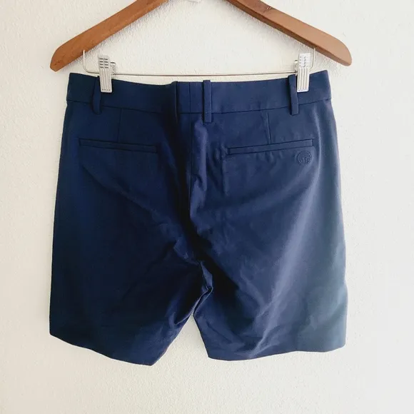 TORY SPORT by Tory Burch Navy Blue Tetch Stretch Twill Golf Sport Shorts 8