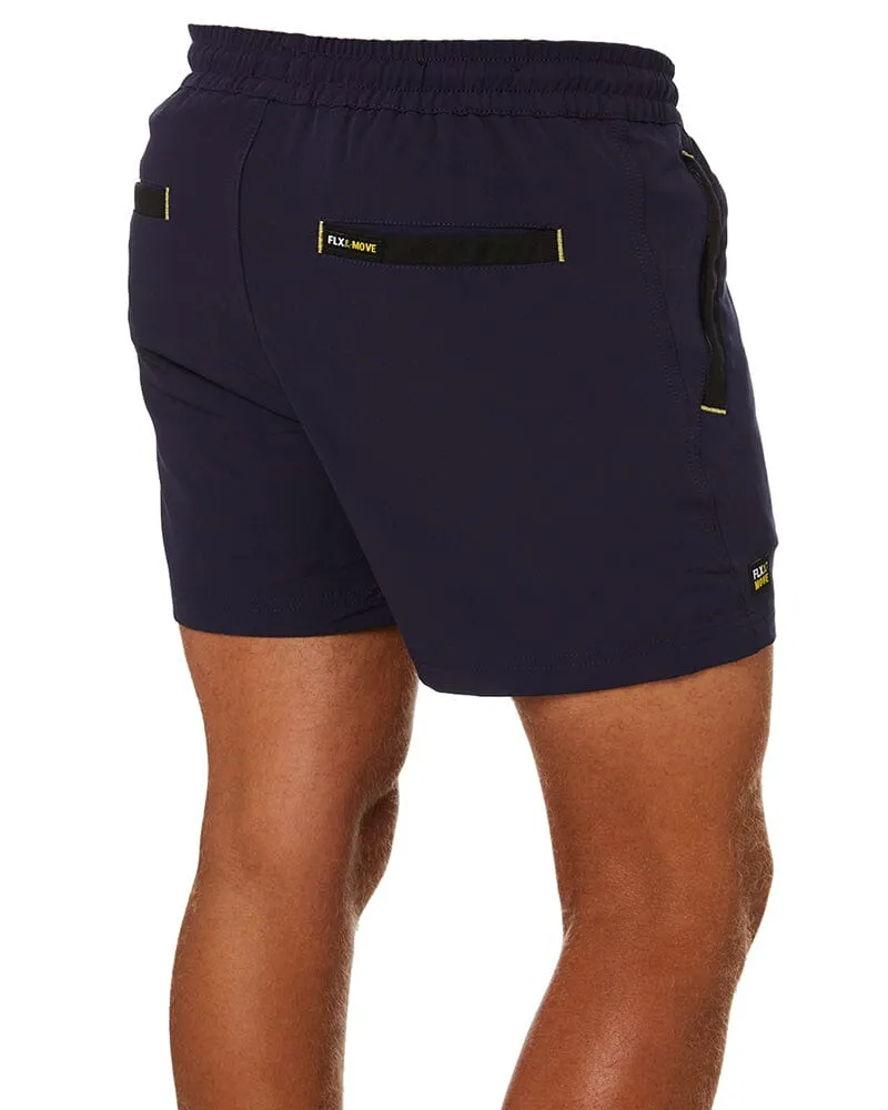 Tradies Flex And Move 4-Way Stretch Elastic Short Value Pack - Navy