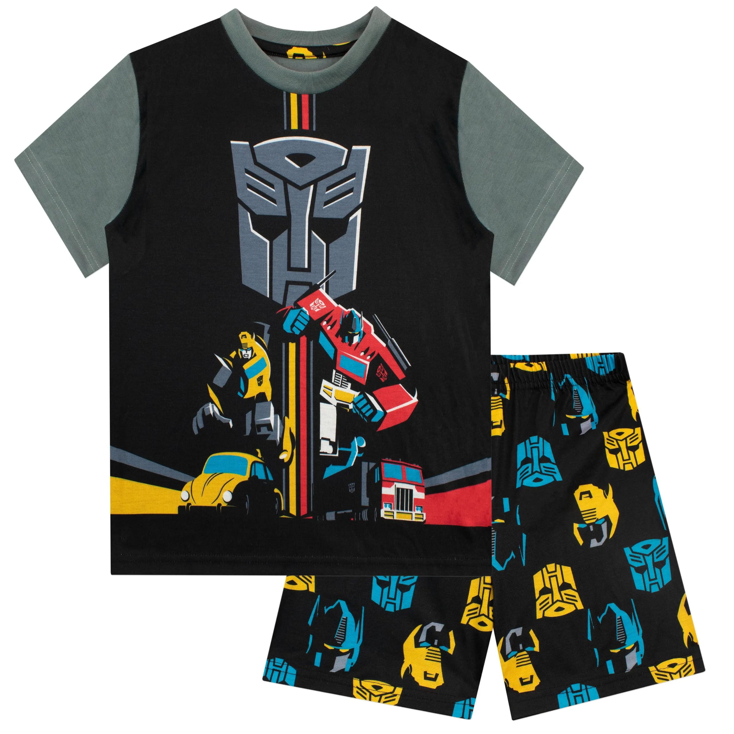 Transformers Short Pajamas - Optimus Prime and Bumblebee