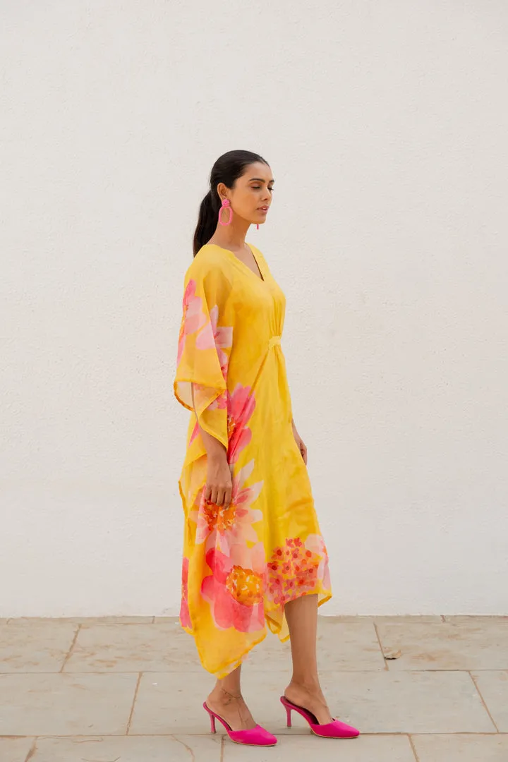 Tuscany Flowers Kaftan Dress