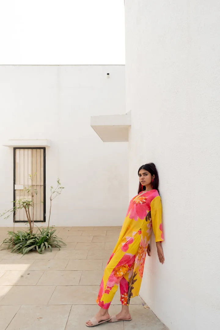 Tuscany Flowers Kurta Set