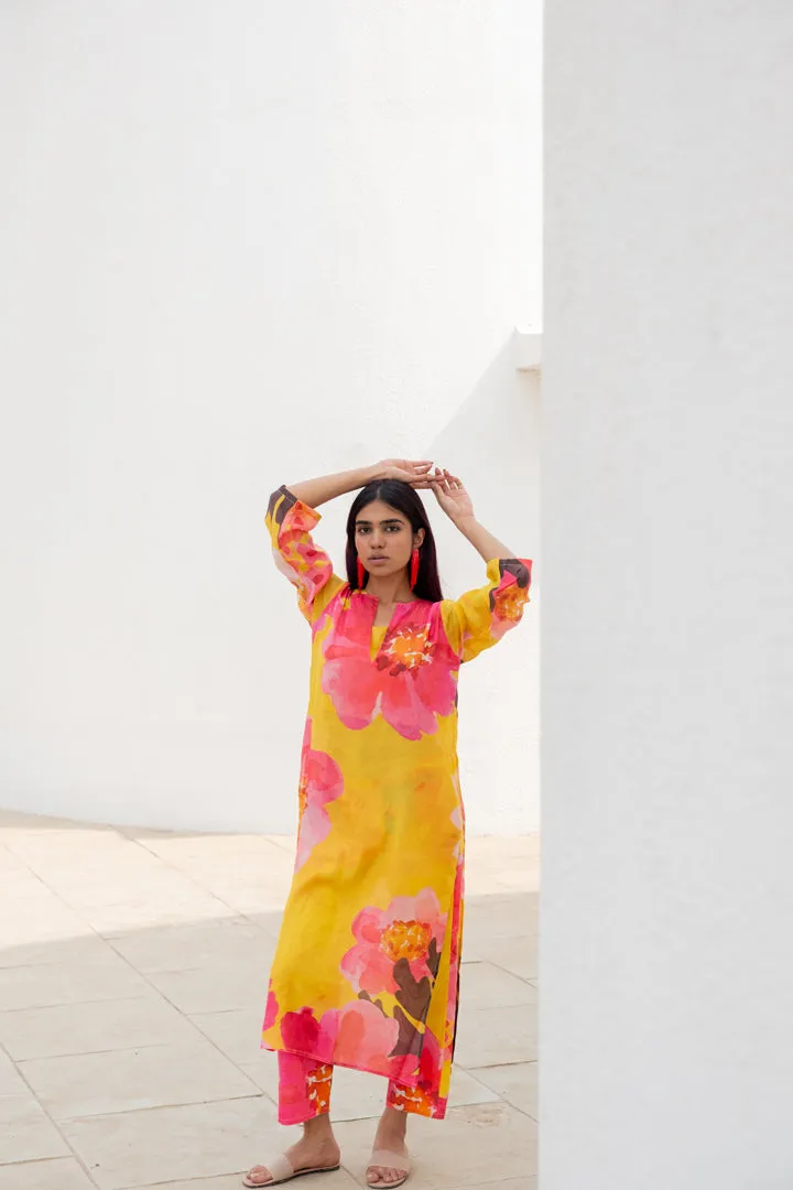 Tuscany Flowers Kurta Set