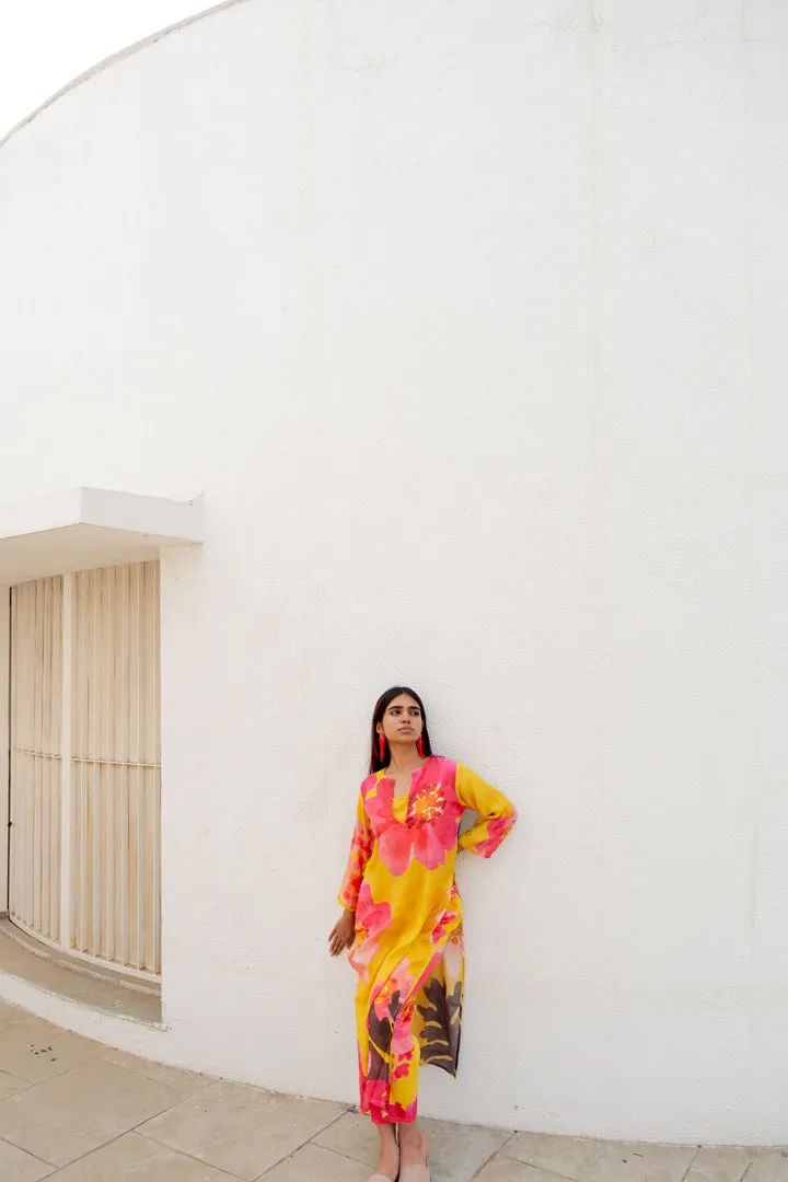 Tuscany Flowers Kurta Set