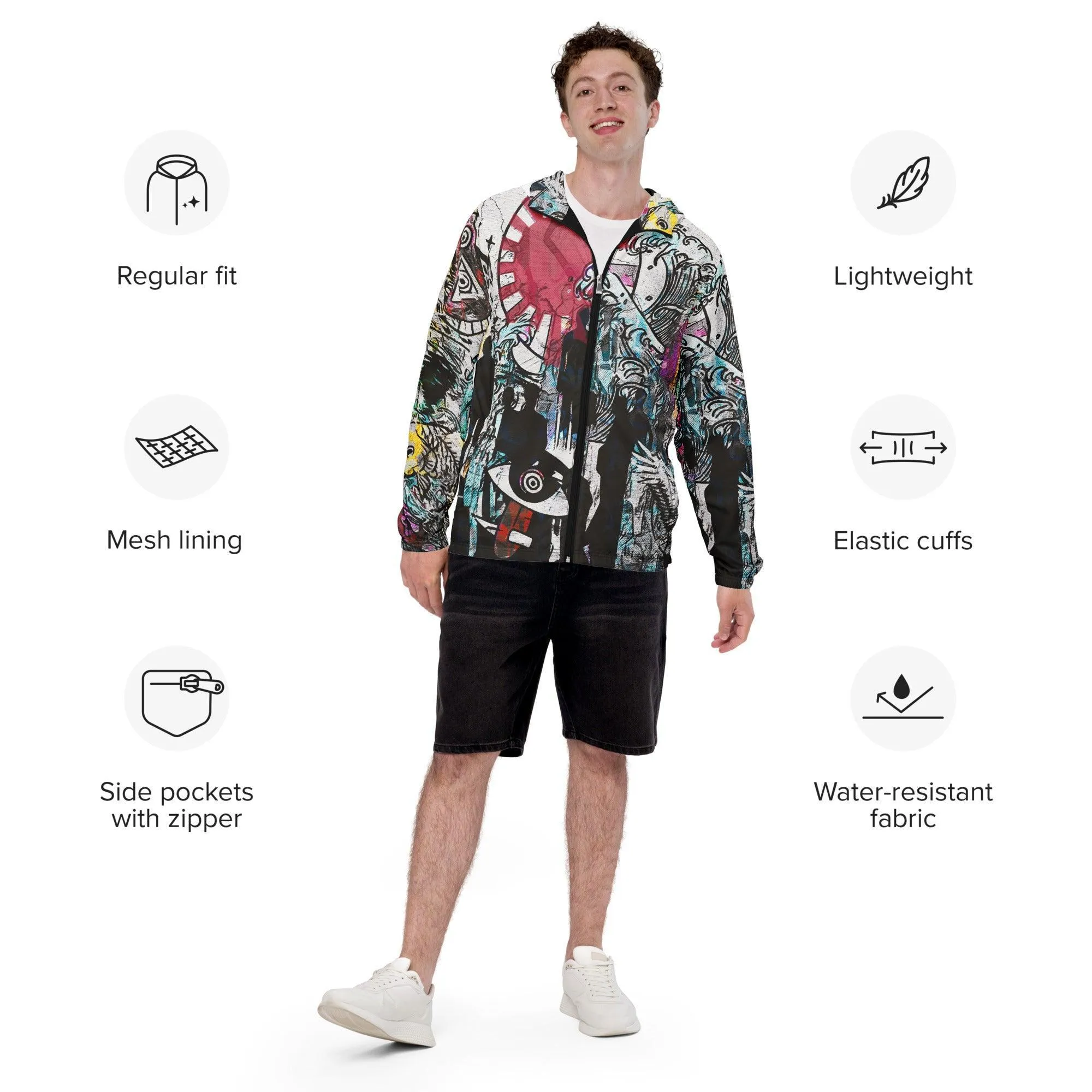 URBAN MYTHOS Graffiti Windbreaker