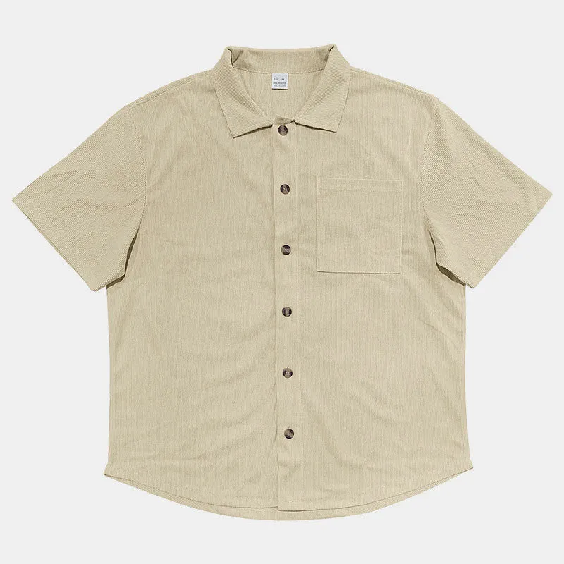 VERSATILE STRIPED TEXTURED SHIRT SET