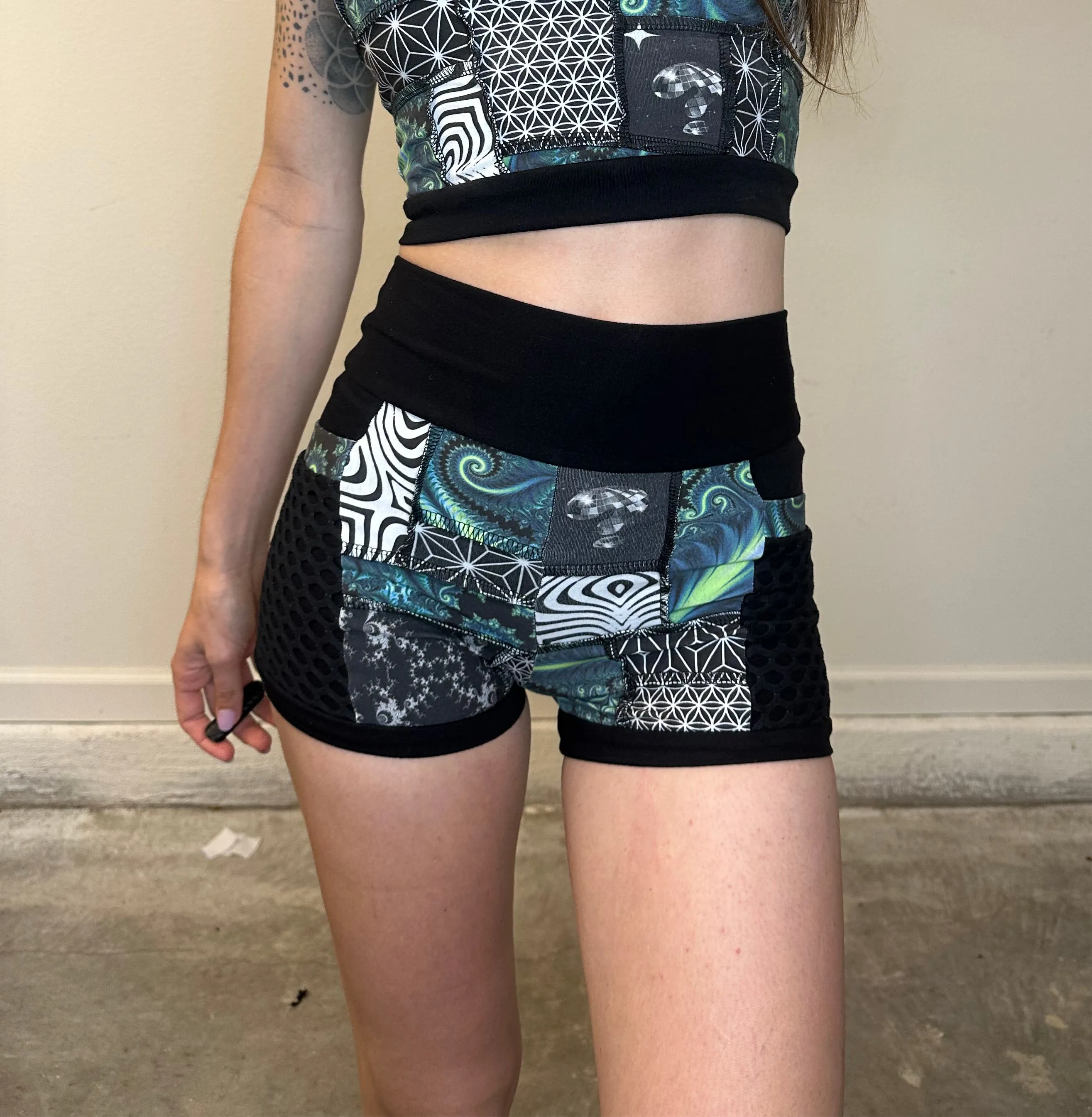 Vexel (XS) Patchwork Shorts