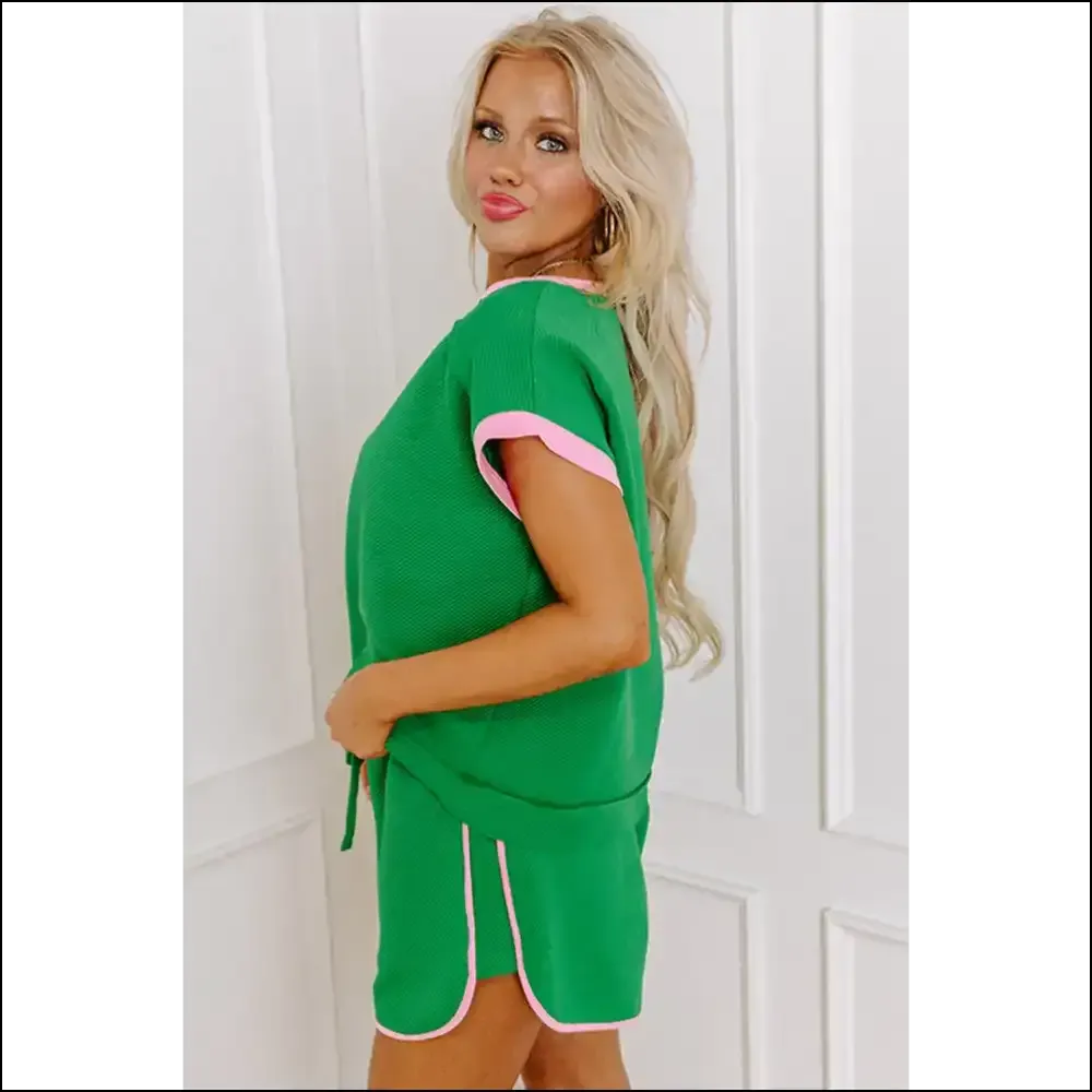 Vibrant Green Contrast Trim Set: so Hot  It's Practically Illegal 😈 Needful Things