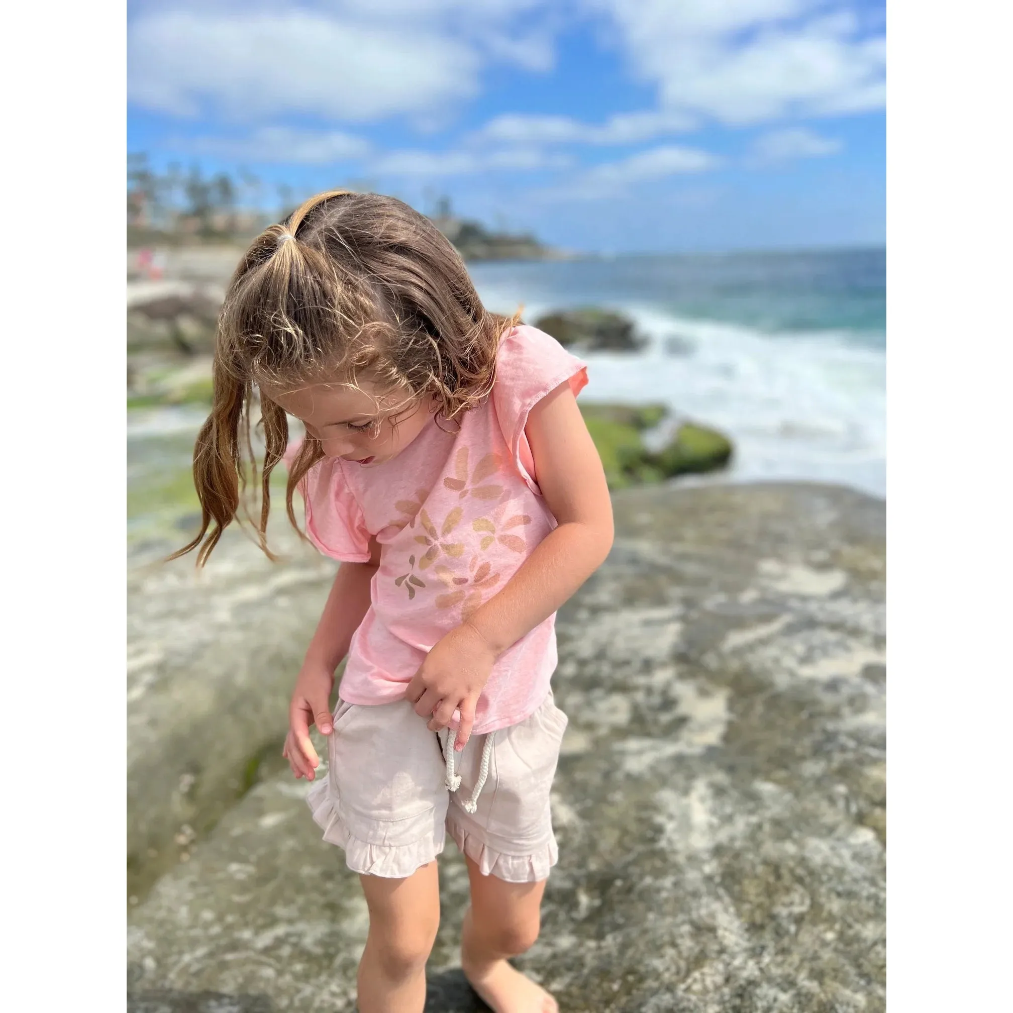 Vignette Stone Brynlee Ruffle Shorts