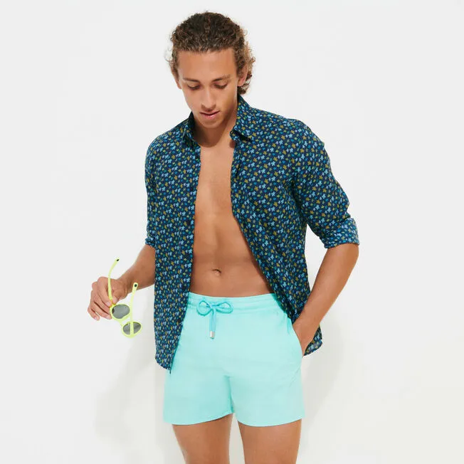 VILEBREQUIN Men Stretch Swim Shorts Solid