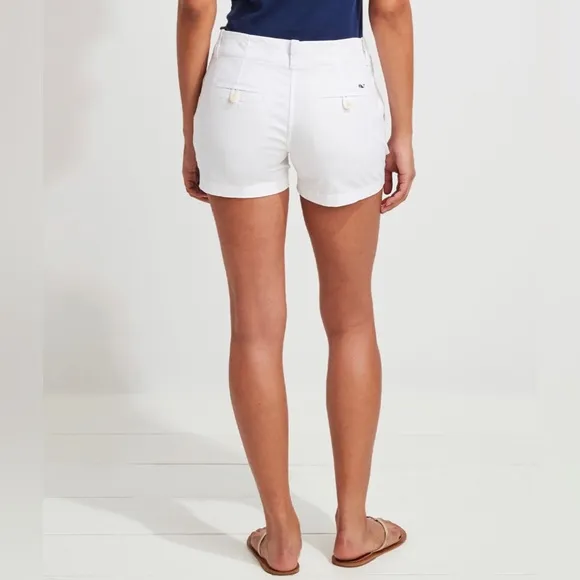 🐳Vineyard Vines Women’s 3 1/2 Everyday Short Seersucker Red Size 2🐳