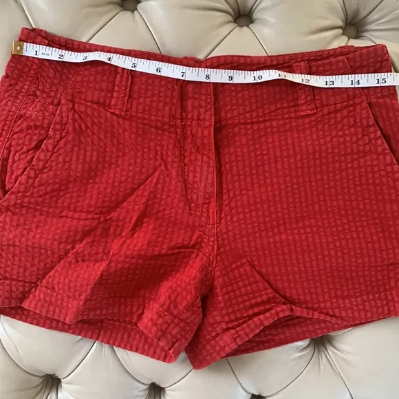 🐳Vineyard Vines Women’s 3 1/2 Everyday Short Seersucker Red Size 2🐳
