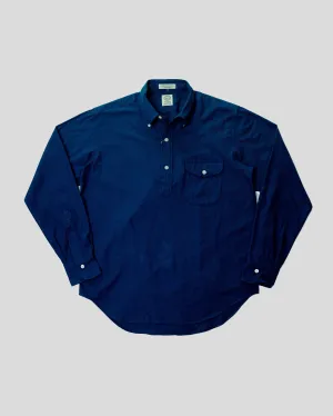 Vintage Ivy Combed Cotton English Twill Button Down EPGS08 | Blue
