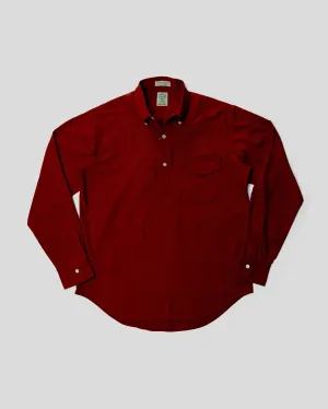 Vintage Ivy Combed Cotton English Twill Button Down EPGS08 | Red