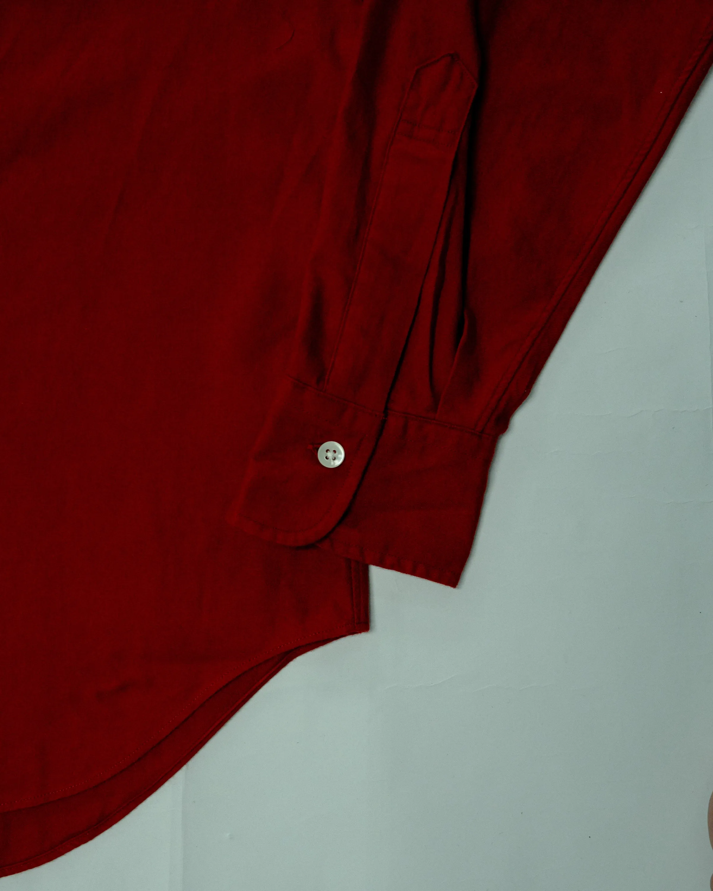 Vintage Ivy Combed Cotton English Twill Button Down EPGS08 | Red