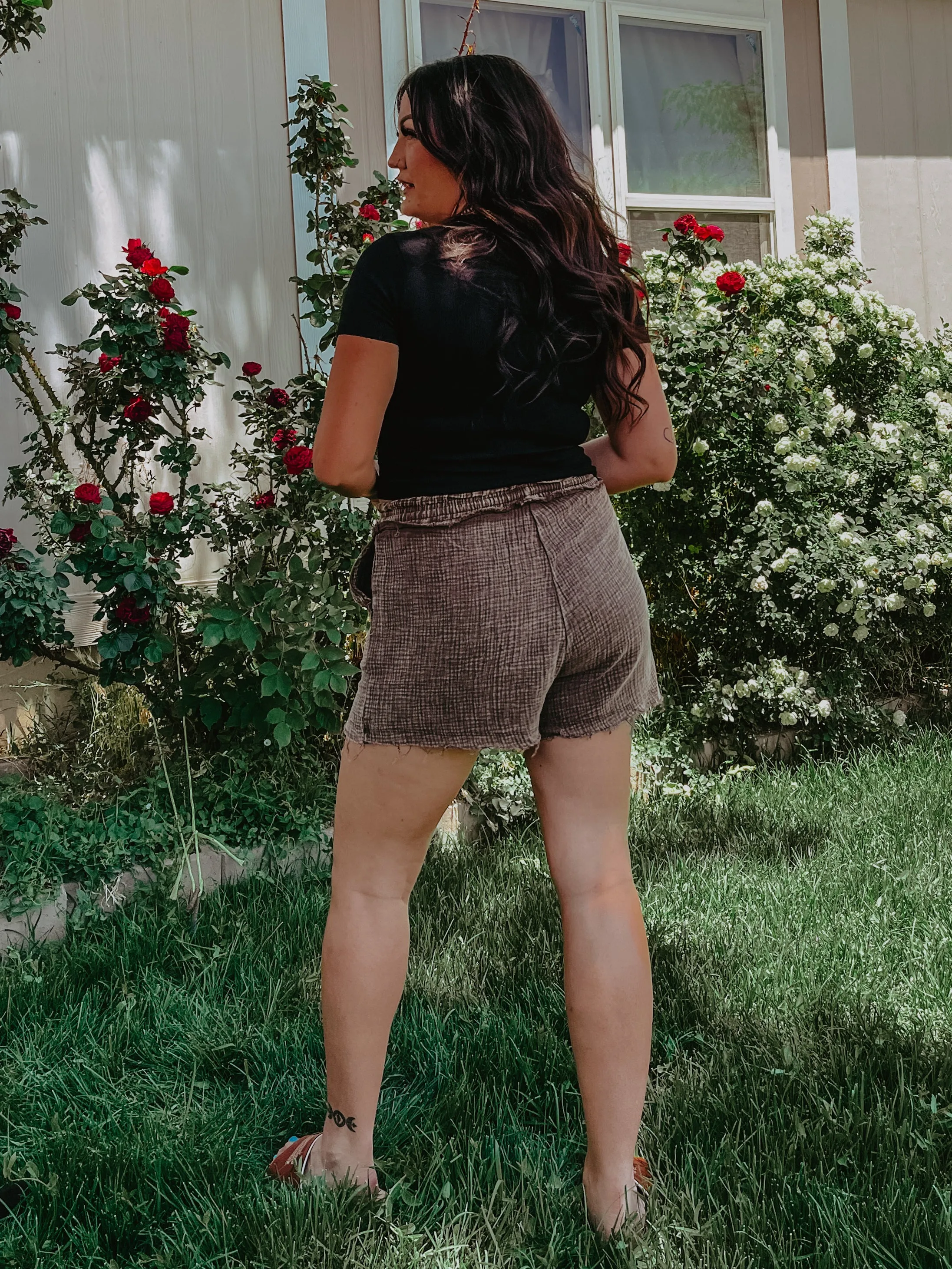 Washed Gauze Shorts
