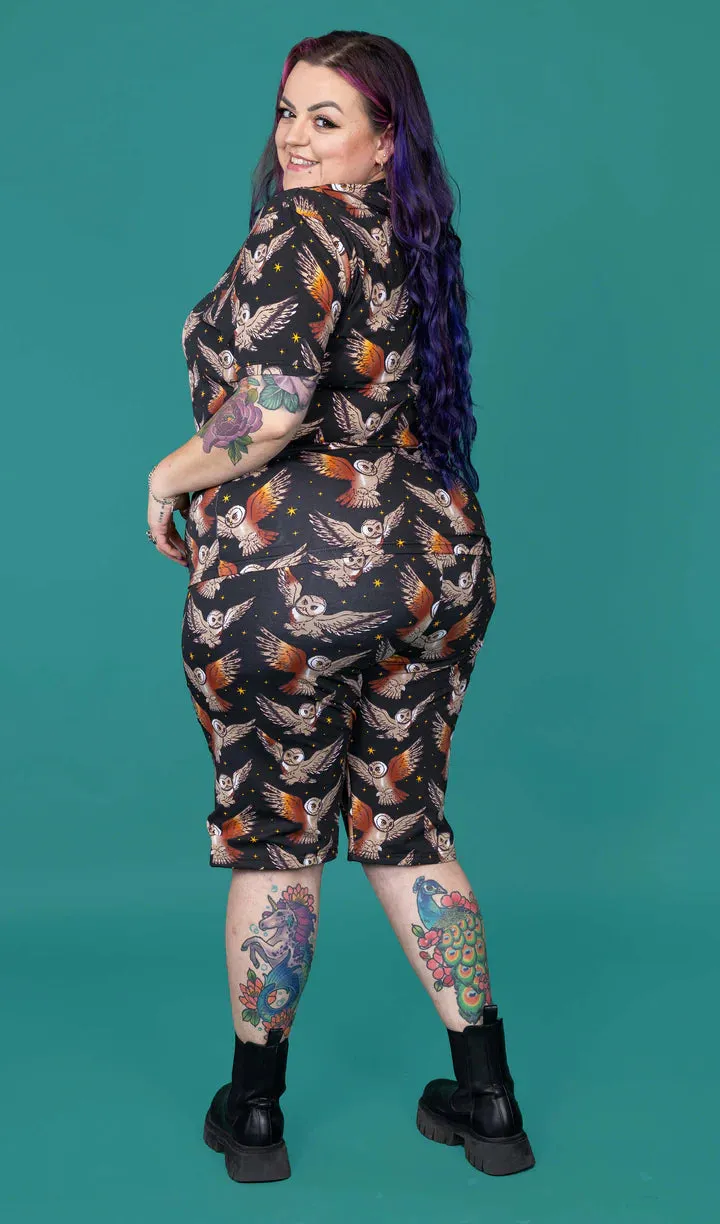 What a Hoot Owl Stretch Cycle Shorts