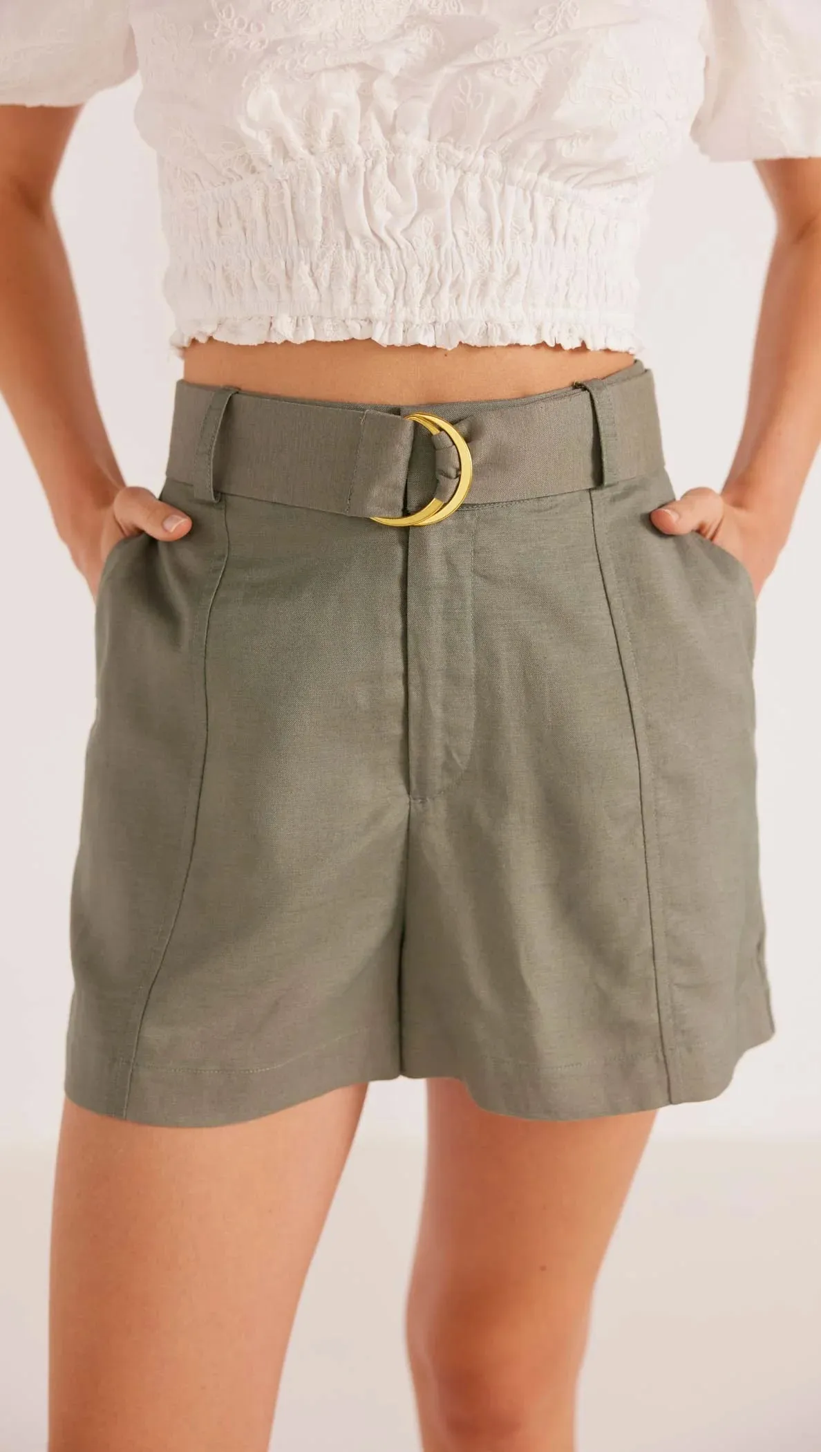 Willa Short in Khaki