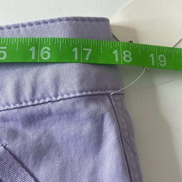 Wit &amp; Wisdom Absolution Frayed High Rise Cargo Shorts Lavender Dust Size 16